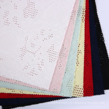 Compre tecido da China tingida Hollow Chinese Plain Jacquard Jersey Fabric 95%Poly 5%Spandex, Picture 100%de poliéster